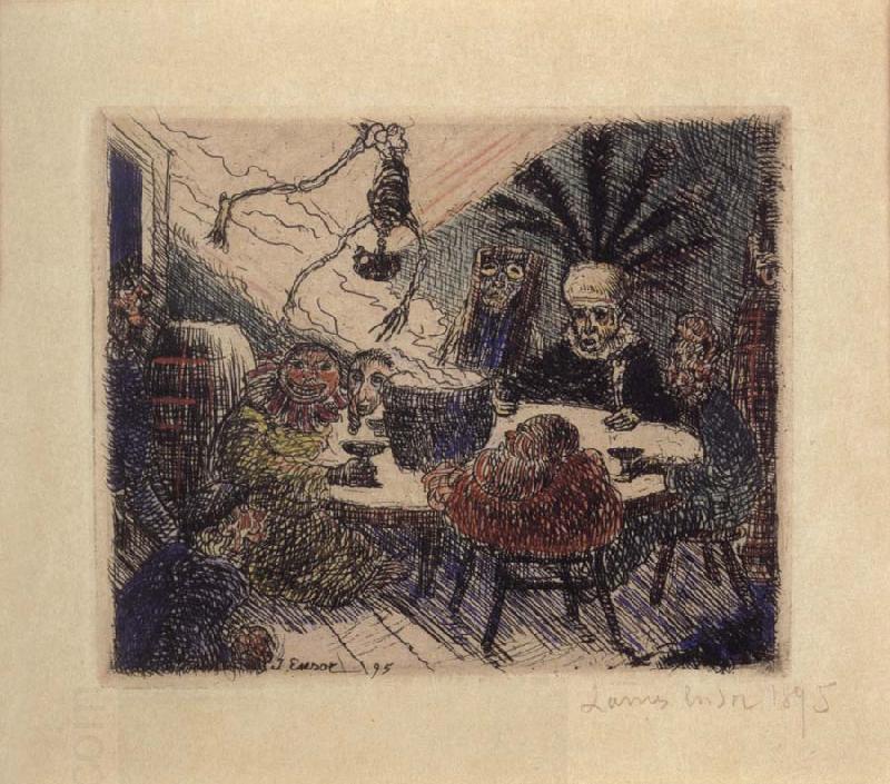 James Ensor King Pest oil painting picture